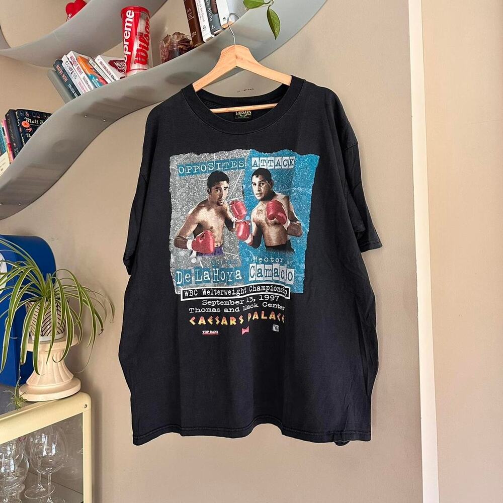 Vintage 1997 Oscar De La Hoya Vs Hector Camacho Shirt